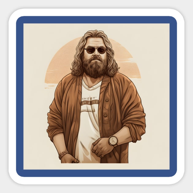 Fat Thor Dude Sticker by Grassroots Green